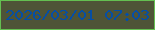 文字の大きさ：1、枠の色：64c051、背景の色：4e5437、文字の色：054ea5 無料ブログパーツのブログ時計