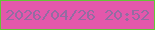 文字の大きさ：4、枠の色：64c537、背景の色：e358ab、文字の色：936ca2 無料ブログパーツのブログ時計