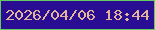 文字の大きさ：2、枠の色：64cb5f、背景の色：290e94、文字の色：e3b39a 無料ブログパーツのブログ時計