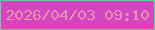 文字の大きさ：1、枠の色：64cf97、背景の色：d445c0、文字の色：e792b3 無料ブログパーツのブログ時計