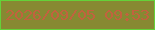 文字の大きさ：4、枠の色：64d139、背景の色：878932、文字の色：c2623e 無料ブログパーツのブログ時計