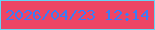 文字の大きさ：3、枠の色：64d5f6、背景の色：ed4565、文字の色：3a7cf7 無料ブログパーツのブログ時計