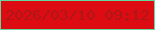 文字の大きさ：5、枠の色：64d89c、背景の色：dc0c12、文字の色：ad1718 無料ブログパーツのブログ時計