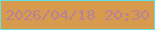 文字の大きさ：3、枠の色：64e3e6、背景の色：d89b4d、文字の色：b6829a 無料ブログパーツのブログ時計