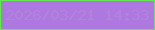 文字の大きさ：4、枠の色：64e852、背景の色：ad79e1、文字の色：b283db 無料ブログパーツのブログ時計