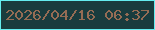文字の大きさ：3、枠の色：64edf0、背景の色：193c3e、文字の色：956c54 無料ブログパーツのブログ時計