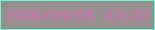 文字の大きさ：3、枠の色：64f7d4、背景の色：978f8d、文字の色：d36ab4 無料ブログパーツのブログ時計