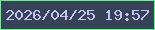 文字の大きさ：3、枠の色：64fa87、背景の色：364258、文字の色：c6c2f3 無料ブログパーツのブログ時計