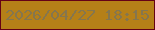 文字の大きさ：5、枠の色：650115、背景の色：b58018、文字の色：85764e 無料ブログパーツのブログ時計