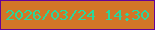 文字の大きさ：4、枠の色：650297、背景の色：d27627、文字の色：29d79c 無料ブログパーツのブログ時計