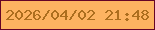 文字の大きさ：2、枠の色：650426、背景の色：fdb361、文字の色：ac6e1e 無料ブログパーツのブログ時計