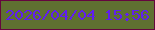 文字の大きさ：1、枠の色：65053e、背景の色：5f7031、文字の色：601df1 無料ブログパーツのブログ時計