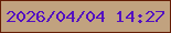 文字の大きさ：3、枠の色：651d06、背景の色：c1a27f、文字の色：5310c1 無料ブログパーツのブログ時計