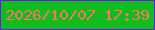 文字の大きさ：2、枠の色：651de4、背景の色：11bd1e、文字の色：fc7461 無料ブログパーツのブログ時計