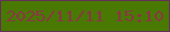 文字の大きさ：2、枠の色：652f5a、背景の色：497902、文字の色：8a3744 無料ブログパーツのブログ時計