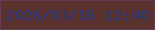 文字の大きさ：2、枠の色：653d53、背景の色：5a312d、文字の色：24377c 無料ブログパーツのブログ時計