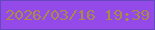 文字の大きさ：2、枠の色：6547c0、背景の色：944ae9、文字の色：a78b46 無料ブログパーツのブログ時計