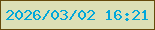 文字の大きさ：3、枠の色：654a0c、背景の色：dce0b7、文字の色：01a7da 無料ブログパーツのブログ時計