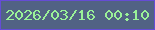 文字の大きさ：1、枠の色：654cd5、背景の色：516284、文字の色：9af198 無料ブログパーツのブログ時計