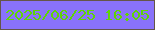 文字の大きさ：1、枠の色：655548、背景の色：8972fa、文字の色：5fd405 無料ブログパーツのブログ時計