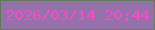 文字の大きさ：3、枠の色：65765f、背景の色：9471a9、文字の色：f34ac9 無料ブログパーツのブログ時計