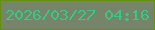 文字の大きさ：2、枠の色：658f0e、背景の色：76846a、文字の色：37c786 無料ブログパーツのブログ時計