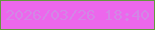 文字の大きさ：1、枠の色：65983e、背景の色：ec67ec、文字の色：d386e5 無料ブログパーツのブログ時計
