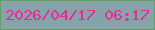 文字の大きさ：3、枠の色：659c6a、背景の色：86a3aa、文字の色：e72c99 無料ブログパーツのブログ時計
