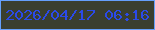 文字の大きさ：2、枠の色：65a0fc、背景の色：3a3f30、文字の色：2b4ae8 無料ブログパーツのブログ時計
