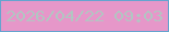 文字の大きさ：3、枠の色：65a4cf、背景の色：e697c9、文字の色：b2c5c2 無料ブログパーツのブログ時計