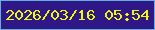 文字の大きさ：5、枠の色：65afdd、背景の色：301787、文字の色：eef812 無料ブログパーツのブログ時計