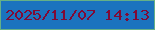 文字の大きさ：1、枠の色：65b087、背景の色：1b73be、文字の色：800a35 無料ブログパーツのブログ時計