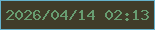 文字の大きさ：3、枠の色：65b2cc、背景の色：403c2a、文字の色：689c71 無料ブログパーツのブログ時計