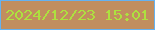 文字の大きさ：2、枠の色：65b2f0、背景の色：c18e5f、文字の色：ade13f 無料ブログパーツのブログ時計