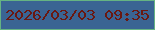 文字の大きさ：4、枠の色：65b383、背景の色：3a6493、文字の色：6a1811 無料ブログパーツのブログ時計
