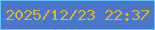 文字の大きさ：3、枠の色：65c2fb、背景の色：4b76c9、文字の色：dab62c 無料ブログパーツのブログ時計