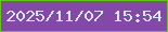 文字の大きさ：1、枠の色：65c419、背景の色：8449a8、文字の色：d4e9fa 無料ブログパーツのブログ時計