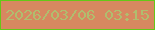 文字の大きさ：1、枠の色：65c717、背景の色：d78860、文字の色：b0bd6e 無料ブログパーツのブログ時計