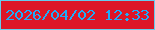文字の大きさ：4、枠の色：65cced、背景の色：dd1627、文字の色：1eacf9 無料ブログパーツのブログ時計