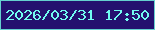 文字の大きさ：5、枠の色：65d0cf、背景の色：24116f、文字の色：71fcf0 無料ブログパーツのブログ時計
