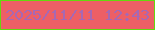 文字の大きさ：2、枠の色：65d80e、背景の色：ed5f66、文字の色：a668b4 無料ブログパーツのブログ時計