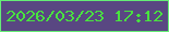 文字の大きさ：1、枠の色：65ee76、背景の色：594782、文字の色：49e33f 無料ブログパーツのブログ時計