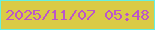 文字の大きさ：3、枠の色：65f0e0、背景の色：dacb46、文字の色：bc56c8 無料ブログパーツのブログ時計