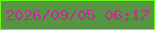 文字の大きさ：5、枠の色：65f914、背景の色：569542、文字の色：ca279c 無料ブログパーツのブログ時計