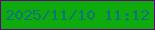 文字の大きさ：3、枠の色：66007c、背景の色：0dac0c、文字の色：147378 無料ブログパーツのブログ時計