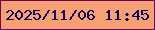 文字の大きさ：1、枠の色：66045f、背景の色：f89f74、文字の色：0d025b 無料ブログパーツのブログ時計
