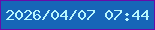 文字の大きさ：2、枠の色：660ca9、背景の色：1666b8、文字の色：b8f7fd 無料ブログパーツのブログ時計