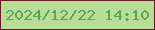 文字の大きさ：2、枠の色：661d22、背景の色：b8dd97、文字の色：5ca258 無料ブログパーツのブログ時計