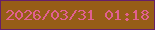 文字の大きさ：5、枠の色：661f69、背景の色：965d17、文字の色：e16090 無料ブログパーツのブログ時計