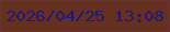 文字の大きさ：2、枠の色：66362d、背景の色：66301f、文字の色：1e177e 無料ブログパーツのブログ時計